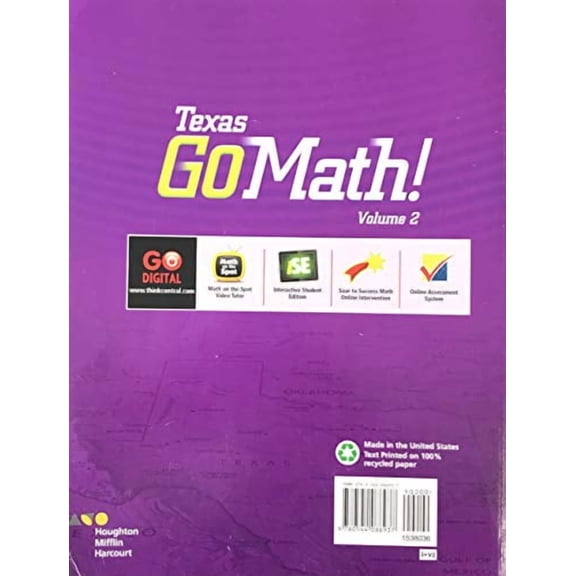 Go Math! Texas Grade 3 (2) (Houghton Mifflin Harcourt Go Math!) (Paperback) 0544086937 9780544086937