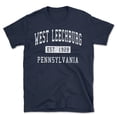 thumbnail image 1 of West Leechburg Pennsylvania Classic Established Men's Cotton T-Shirt, 1 of 1
