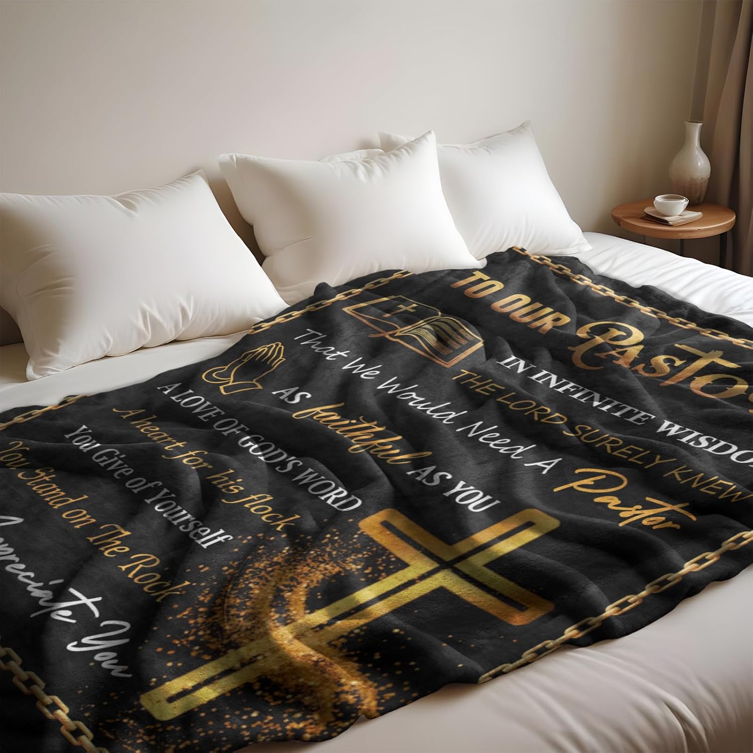 Pastor Gifts Blanket 60" x 50" - Pastor Gifts for Men - Pastor Appreciation Gifts for Men - Gift for Pastor Appreciation Day - Unique Pastor Gifts - Best Pastor Appreciation Gifts