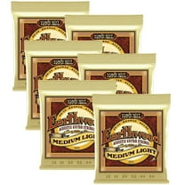Ernie Ball Acoustic Guitar Strings Earthwood Medium Light 12-54 P02003 6 Pack