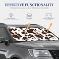 thumbnail image 4 of Saiise Brown Cow for Foldable Car Sun Shades (2-Pack) Offer Sun Protection with an Easy-fold Design for Convenient Windshield Shading-Medium, 4 of 6