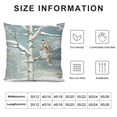 thumbnail image 5 of Orinice Snowy Tree Owl Graphic Decorative Cushion Throw Pillow Cover 1PC Winter Print for Home Living Room Sofa Bed - Aesthetic Decor 20x20in, 5 of 5
