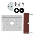 thumbnail image 3 of Placa de inserción para mesa de fresadora de aleación de aluminio, soportes deslizantes para sierra de mesa y madera Estilo B, 3 of 9