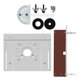thumbnail image 3 of Placa de inserción de mesa de enrutador de aleación de aluminio,  de mesa, soportes deslizantes de madera Estilo B kusrkot inserto de enrutador, 3 of 8