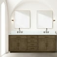 thumbnail image 4 of Grey Oak 84" W X 22" D Double Bath Vanity With Marble Top & Faucet - Soft Close Cabinet Faucets Solid Wood And Plywood Panels 84 In. 22 Included Links, 4 of 4
