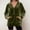 Army Green, variant on Dpytoraw Women's Fleece Hoodie, Long Sleeve Pullover for Streetwear Daily Green L