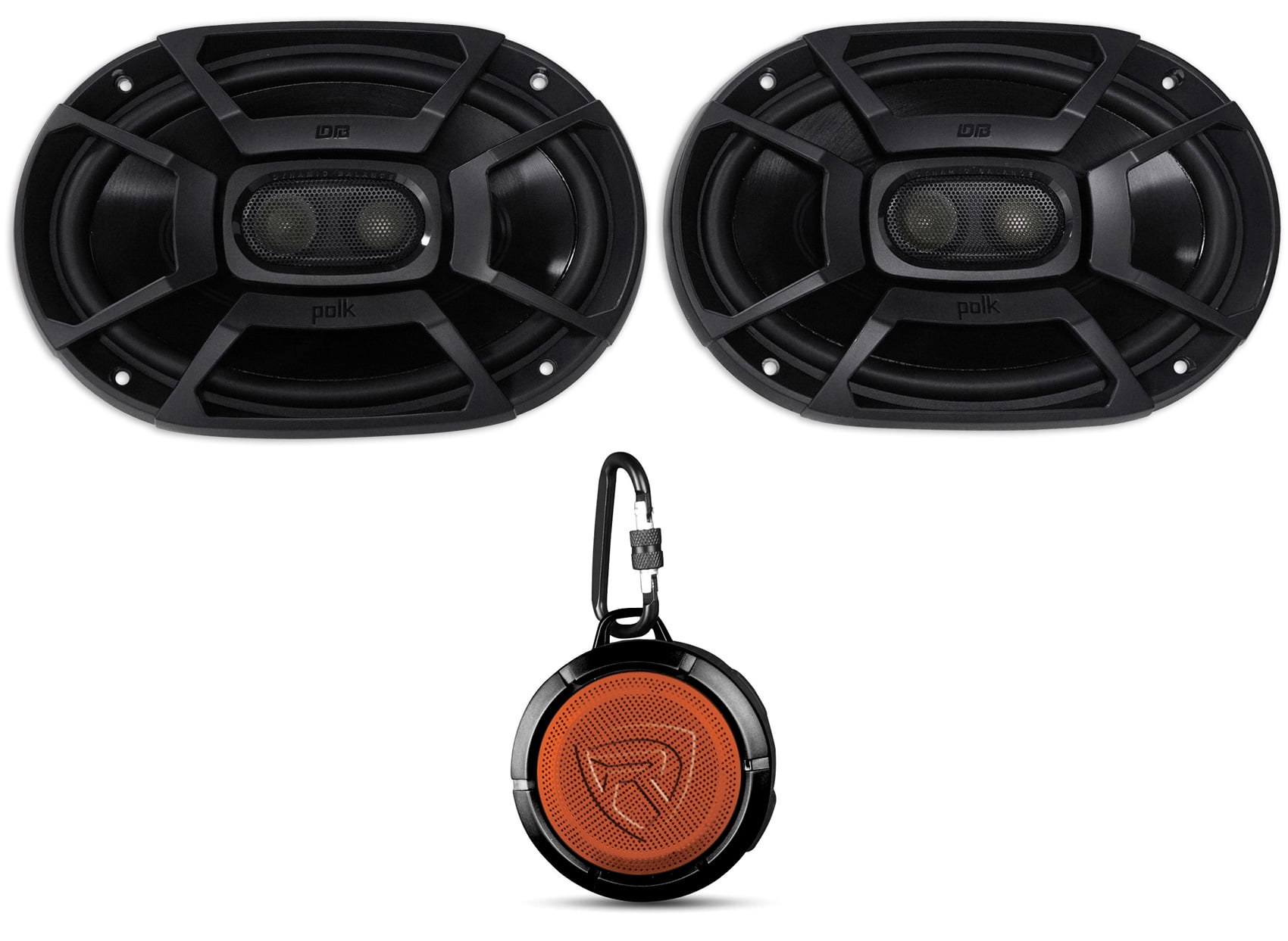 2 Polk Audio DB692 6x9 450w Car/Marine/ATV/Motorcycle Speakers+Speaker