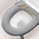 thumbnail image 5 of Funda de asiento de inodoro, franela suave de invierno, diseño de cremallera de espiga de trigo, cálida y cómoda para climas fríos, fácil de instalar para uso doméstico en baños. Aestivo |, 5 of 8