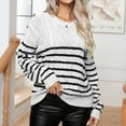 thumbnail image 2 of Viikei Cardigan Sweaters for Women Plus Size Fall Fashion Women Casual Comfortable Printing Button Long Sleeve Round-Neck Sweater, 2 of 3