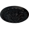 thumbnail image 3 of Ekena Millwork 11 3/4"OD x 3/8"P Stockport Ceiling Medallion, Hand-Painted Jet Black, 3 of 6
