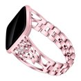 thumbnail image 4 of Correa de muñeca de acero inoxidable de moda para mujer para pulsera Fitbit Versa reloj inteligente BandRose oro, 4 of 5