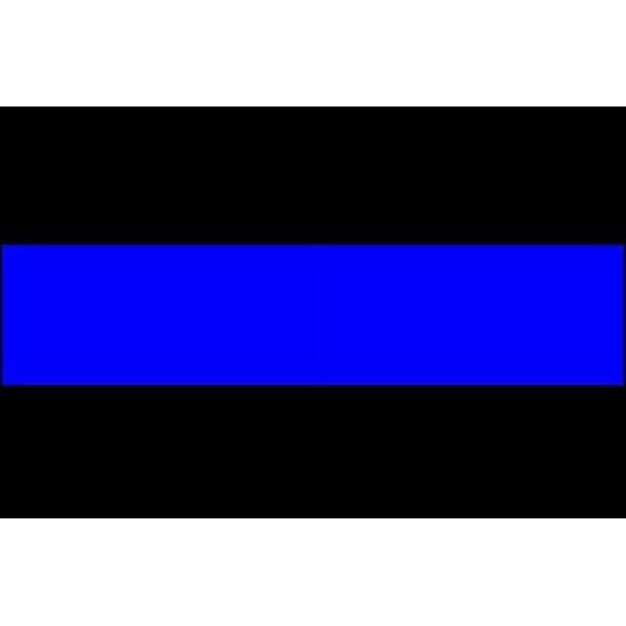 Police Blue LINE Flag 3M Reflective sticker| Officer Stripe Decal