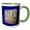 Green/White, variant on 3drose, Major Greek God with Priestess on Oracular Shrine Cut Out, 11oz Magic Transforming Mug
