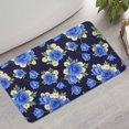 thumbnail image 2 of Pioneer Flower Floral Print Pattern Bathroom Rugs Mat, Non Slip Microfiber Bathroom Rug with Rubber Backing, Soft Mats for Bathroom Floor Tub Shower, 17"x30", 2 of 5