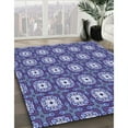 thumbnail image 3 of Ahgly Company Machine Washable Indoor Rectangle Transitional Denim Blue Area Rugs, 3' x 5', 3 of 7