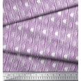 thumbnail image 2 of Soimoi Poly Georgette Fabric Stripe Block Printed Craft Fabric by The Yard 42 Inch Wide, 2 of 3