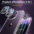 thumbnail image 2 of [5 in 1 for iPhone 14 Pro Max Phone Case 6.7" [ Grade][Never Yellow][2 Screen Protectors][2 Camera Protectors] Clear iPhone 14 Pro Max Case, 2 of 12