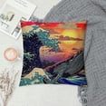 thumbnail image 2 of Orinice Whale Ocean Sunset Graphic Decorative Pillow Cover for Home, Couch, Living Room, Sofa 12x12in, 2 of 5