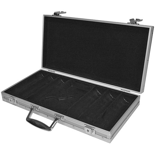 Executive Aluminum Hard Side Trademark Poker 650 Capacity Chip Case