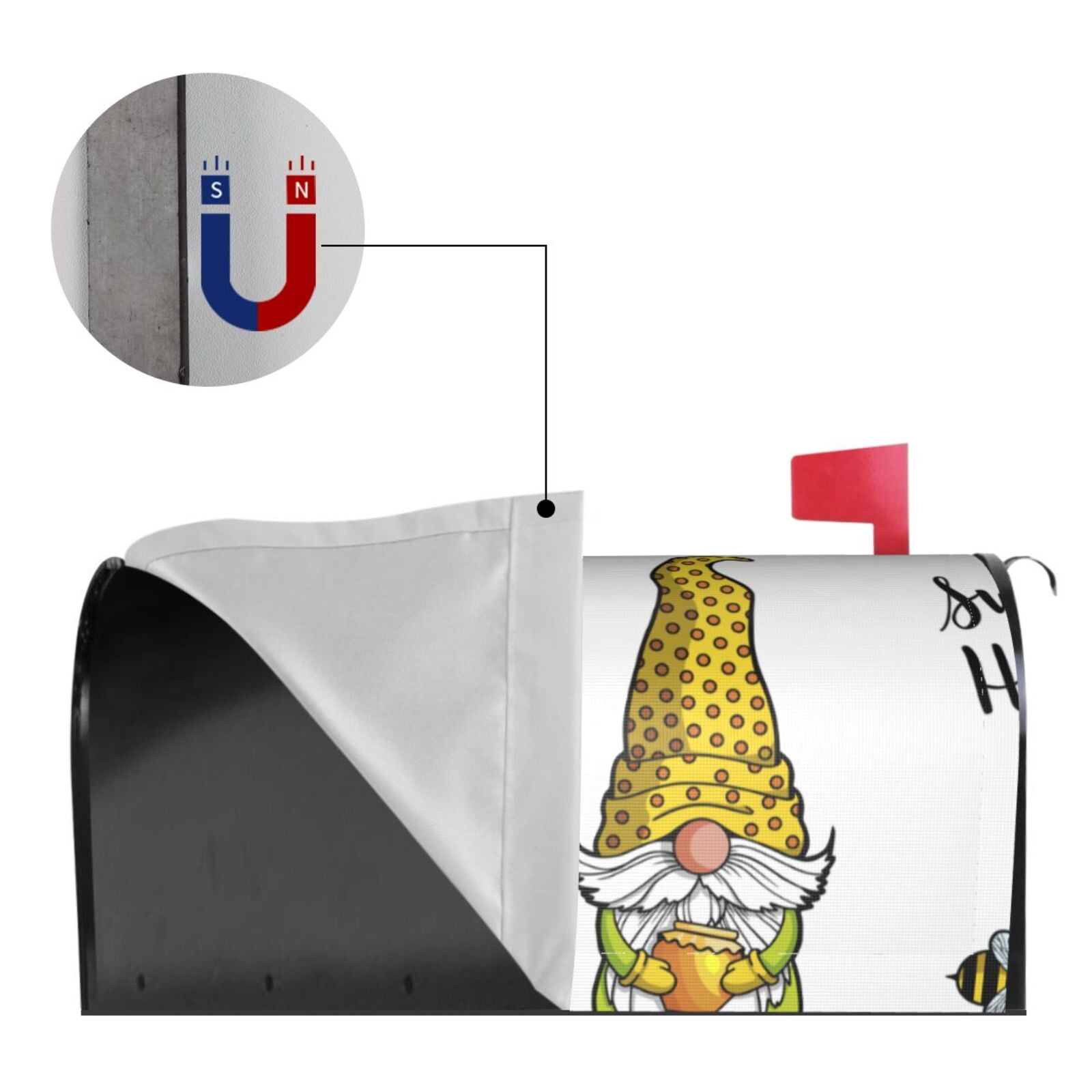Kdxio Magnetic Mailbox Cover 21x18 in Mailbox Cover Outdoor Decoration Holiday Mailbox Covers for Home Garden Yard-21x18 in