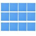 thumbnail image 1 of FYBTO 12Pcs SoundAbsorption Panels 8 Grooves Triangle Acoustic Foam Sound Proof Material(Bleu )-090701, 1 of 5