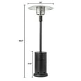Mainstays 48,000 BTU Propane Gas Outdoor Patio Heater, Black Metal