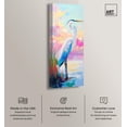thumbnail image 3 of Expressive Egret I Panoramic Canvas Birds Wall Art by Art Remedy, Gallery Wrapped, 20x54, 3 of 6