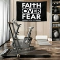 thumbnail image 3 of Faith Over Fear Flag Bible Verse Christian Jesus American Flags for Outside 3x5 Ft Funny Motivational Tapestry Banners Flags for Bedroom Room Home Gym Outdoor House Yard Sign Decorations, 3 of 7