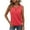 Pink, variant on Timegard Womens Tank Tops Eyelet Keyhole Neck Solid Color Dressy Casual Comfy Sleeveless Tee Summer