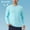 Light Blue, variant on Aueoeo Men's Swim Surf Fishing Shirts, Long Sleeves Sun Protection Shirts , Crew Neck Spring Summer Shirts L