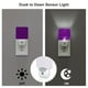 thumbnail image 3 of Balery Purple Luz Nocturna LED con Sensor Automático, Enchufe con Sensor Crepuscular, Luz Suave de 0.5W para Dormitorio, Pasillo, Baño-US, 3 of 7