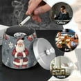 thumbnail image 4 of Yayeee Ashtray with Lid for Cigarette Smokeless Stainless Steel Home Ash Holder, Christmas Santa, 4 of 7