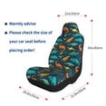 thumbnail image 4 of Naloa Colorful Dinosaur Car Seat Covers 2PCs Front Car Seat Covers Universal fit for Most Cars SUVs and Trucks - 1, 4 of 5