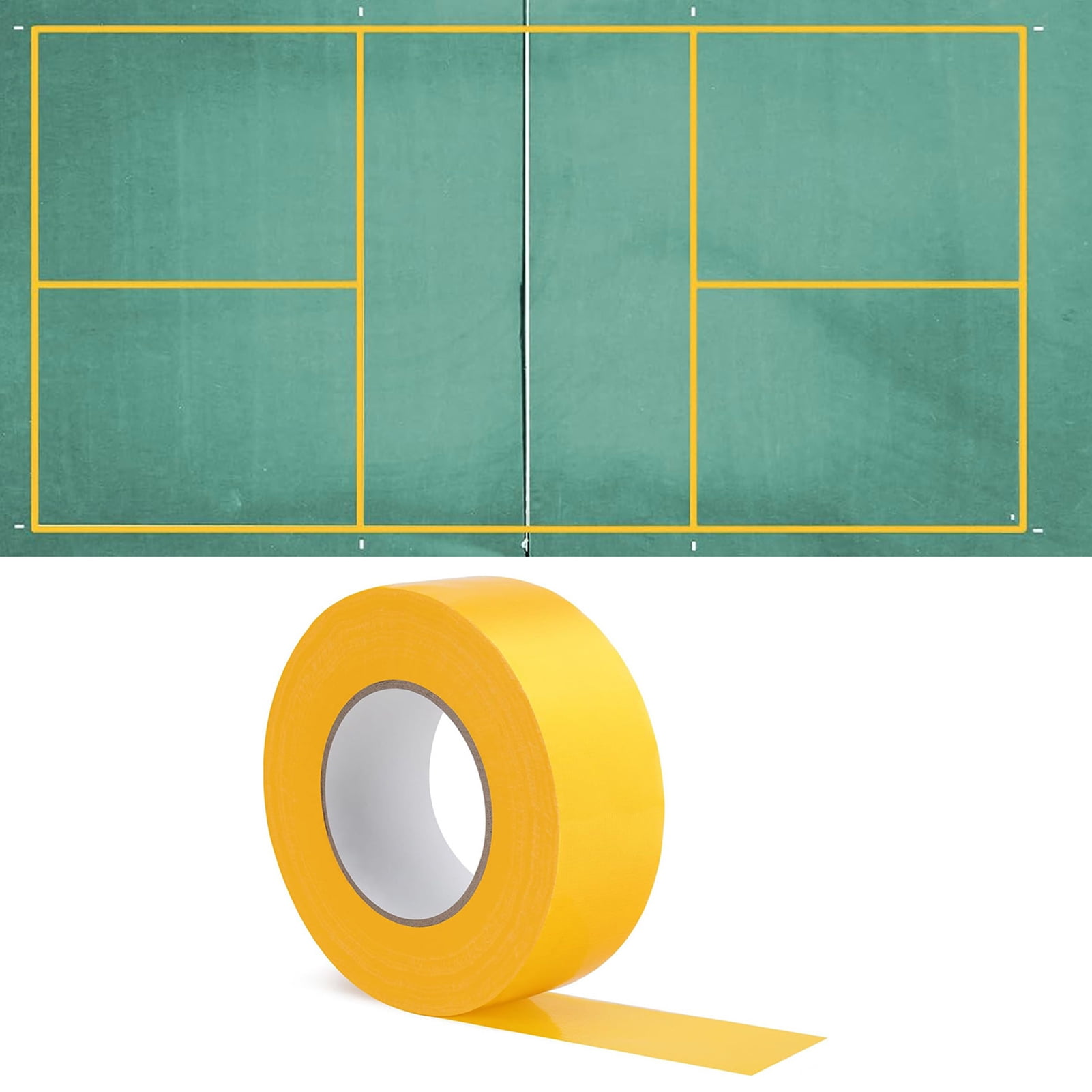 Yesbay 5.51" x 5.51" Yellow Basketball and Tennis Court Grip Tape