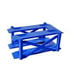 thumbnail image 3 of arctrm 1/64 Scale Vehicle Display Stand Miniature Parking Lot Sand Table Realistic Simulation Micro Landscape Garage Display Diorama 2 Layer Blue, 3 of 10