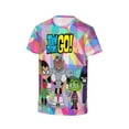 thumbnail image 3 of Teen Titans Go Boys Girls T Shirts Cartoon Teens Shirts 3D Graphic Funny Print Shirts for Youth Shirts, 3 of 8