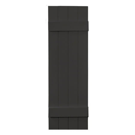 Builders Edge 14W in. Closed Board-N-Batten Vinyl (Best Exterior Shutters Reviews)