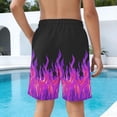 thumbnail image 6 of Cethrio Boys Beach Shorts, Fashion Relaxed Fit Stretchy Elastic Waist Board Shorts Purple Size 10-12, 6 of 7