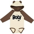 thumbnail image 3 of Inktastic Halloween Boo with Spider and Web in Black Boys or Girls Long Sleeve Baby Bodysuit, 3 of 5