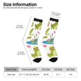 thumbnail image 2 of Rateoe Cartoon Frogs for Women Casual Calf Socks - Cute Crew Socks - Thin Soft Above Ankle Socks Size 5-11, 2 of 6