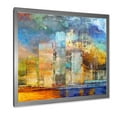 thumbnail image 2 of Designart 'Skypscrapers In Futuristic City' Modern Framed Art Print, 2 of 4