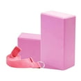 thumbnail image 1 of Bloque de yoga Zulema portátil de espuma EVA para deportes interior pilates meditación Rosa, 1 of 8