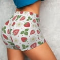 thumbnail image 6 of Rocae Strawberry for Women's Quick-Dry Running Shorts,Ladies Active Athletic Apparel Yoga Workout Gym Running Volleyball Spandex Shorts X-Large, 6 of 9