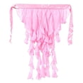 thumbnail image 4 of Pañuelo de cadera para danza del vientre para mujer, cómodo cinturón de cadera con borlas para actuaciones en el escenario. Rosa, 4 of 9