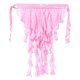 thumbnail image 4 of Pañuelo de cadera para danza del vientre para mujer, falda de cintura para danza del vientre, cinturón de cadera con borlas Rosa, 4 of 9