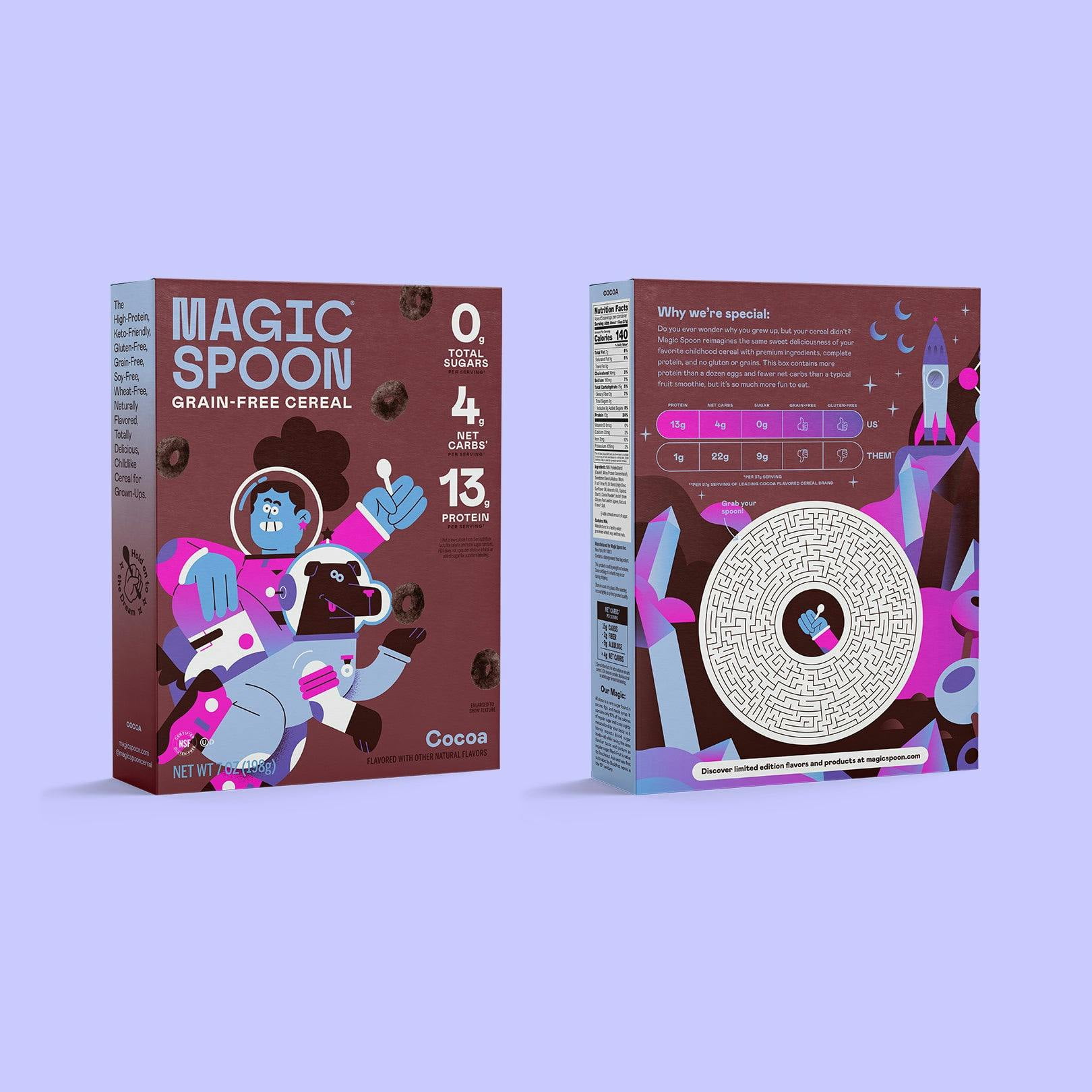 Pack of 8, Magic Spoon Cocoa Cereal, 7 oz