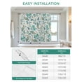 thumbnail image 6 of Teal Paisley Floral Tie Up Curtains for Windows 63 Inch Length Balloon Curtains Kitchen Adjustable Balloon Window Shade Boho Ethnic Tribe Traditional Tie Up Valance Bathroom Curtain Window 46"x63", 6 of 6