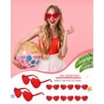 thumbnail image 4 of Gafas de sol Photect en forma de corazón sin montura, color caramelo, 12 pares, 4 of 7