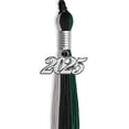 thumbnail image 2 of Endea Graduation Black/Hunter Green/Silver Graduation Tassel with Silver Date Drop, 2 of 9
