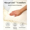 thumbnail image 3 of ® Cooling Pillowcase Set – Cold Touch SleepCool™ Fabric with Silver-Infused Ions, Ultra-Smooth, Breathable, Hypoallergenic, Skin-Friendly, Hair-Safe – King White Pillow Cases (Set of 2), 3 of 9